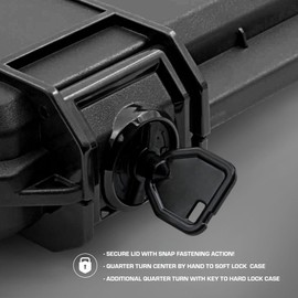 Seahorse 85 Slim Hard Protective Case with Accuform Foam - TSA Approved/Mil Spec / IP67 Waterproof/USA Made for Storing Laptops, Sound Equipment, Small Accessories, Collectibles