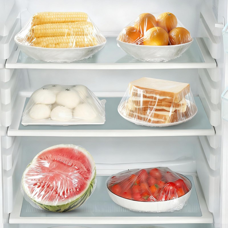 Homelove 200pcs Plastic Bowl Covers Food Cover Dish Covers, Reusable