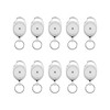 linie zwo ®, Pack of 10 Retractable Key Rings with