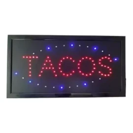 Radox Anuncio De Tacos Letrero Luminoso Para Negocio Radox