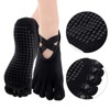2Pairs Non Slip Yoga 5 Toe Socks Set Women Full