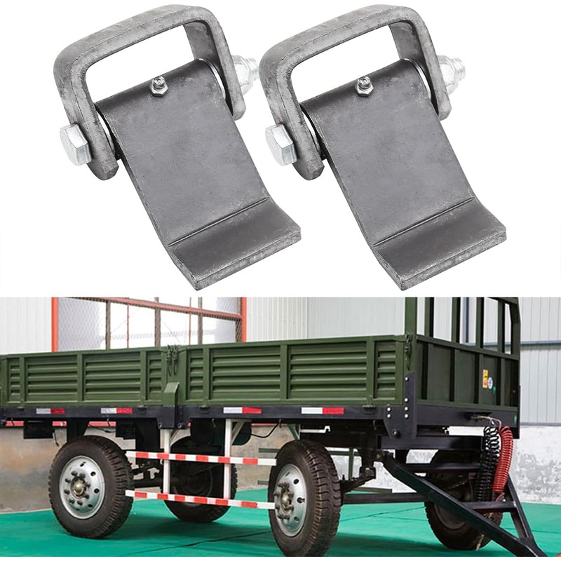 2 Pcs Heavy Duty Steel Dump Trailer Hinges Strap Style