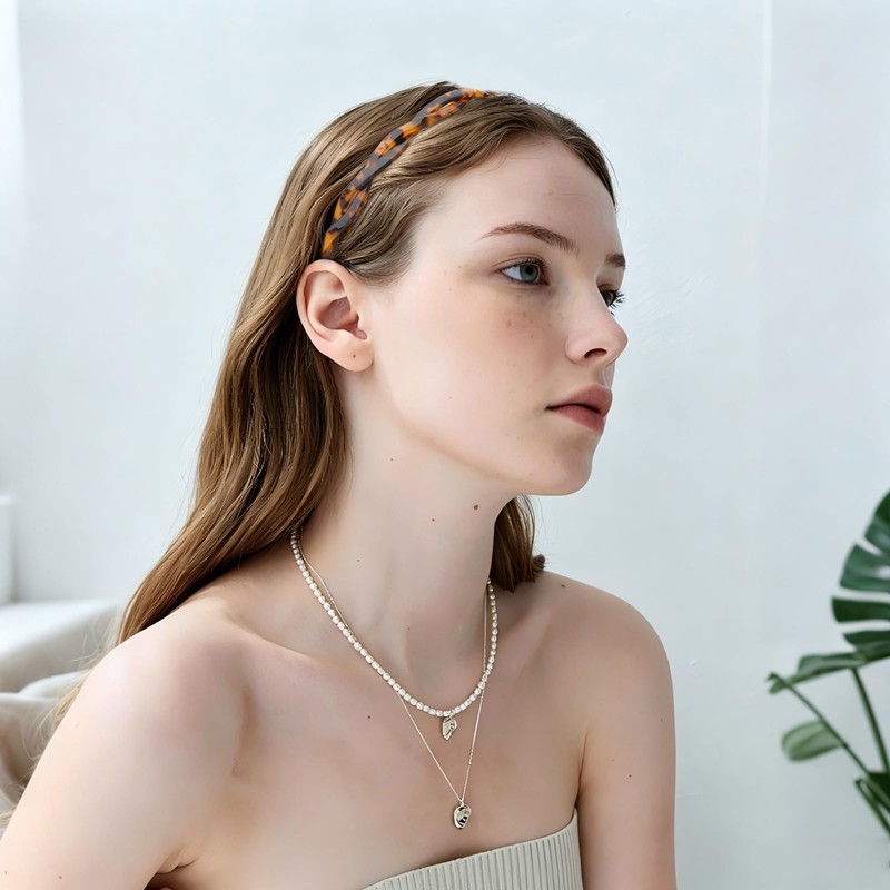 Tortoise Shell Twisted Headbands Hair Head Band for Women 2