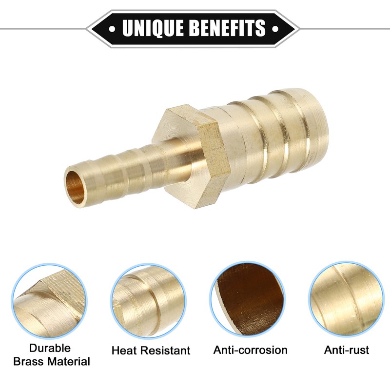 X AUTOHAUX Engine Hose Fitting Connect, 16mm-8mm Universal for Fuel