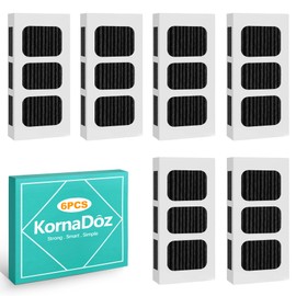 KornaDoz 6 Pack PAULTRA2 Refrigerator Air Filter – Universal Fit for Frigidaire High-Efficiency Models, 6-Month Odor Removal Filter
