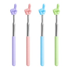 4 Pieces Finger Pointers, Retractable Mini Pointers, Finger Reading Points for Classroom, Reading Aid Tools, Teacher Whiteboard Pointers, Teaching Tools