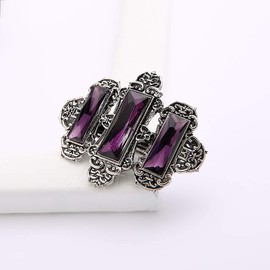 Pair of French Style Vintage Style Crystal Hair Barrettes