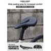GORIX Bike Saddle Seat Wide Hole Shock Absorption Waterproof Soft