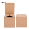HERCHR Pack of 50 Kraft Paper Gift Boxes for Crafts,