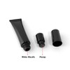 3PCS 40ML/1.3OZ Black Airless Pump Bottles Refillable Travel Cosmetic Tube