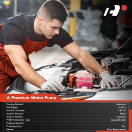 A-Premium Engine Water Pump with Gasket Compatible with Hyundai Sonata 2011-2014, Tucson 2011-2015, Santa Fe Sport 2013-2016 & Kia Optima Sorento 2011-2015, Sportage 2011-2021, Rondo 2010-2011
