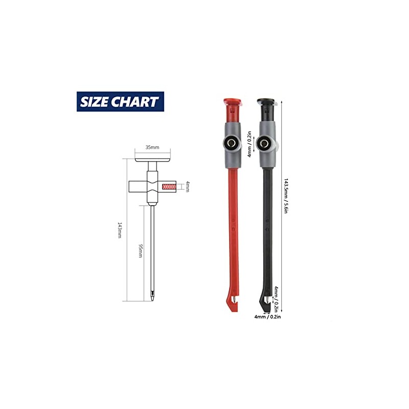 2 Uds. P5010 Sonda de Perforacin Clip de Prueba de