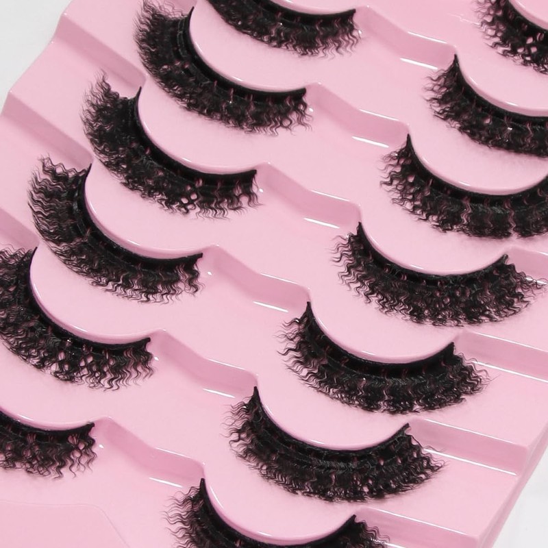 Akara Natural Eyelashes, 7 Pairs, 3D False Eyelashes, Faux Mink