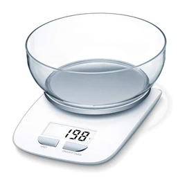 Beurer KS 25 ex Tare Kitchen Scales 3 kg Load Capacity 1.2 L Bowl LCD Display