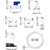 QWORK® 10 m 6.35 mm (1/4 inch) water inlet pipe,
