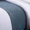 OSVINO Solid Color Chenille Soft No Fading Modern Bed Runner
