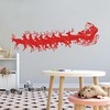 Family Loving Cartoon Wall Decal Decoration Santa Claus in Sleigh