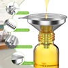 Pack of 3 Funnels Kitchen Stainless Steel with 2 Cleaning