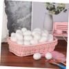 Angoily 150 pcs White Solid Foam Easter DIY Eggs for