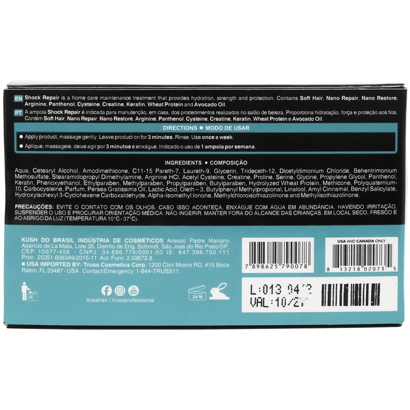 Truss Shock Repair Hair Treatment 4 Week Supply