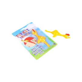 HENBRANDT 6 x Children’s Turkey Shooter 11cm Novelty Flick a Turkey Catapult for Kids Stretchy Chicken Slingshot Rubber Party Bag Favours Loot Bag Fillers Stocking Fillers for Boys and Girls