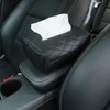 XUNQUCOM Car Chair Back Mounted Tissue Holder PU Leather Case,Black