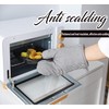 4Pcs Oven Mitts and Pot Holders, Heat Resistant Oven Mitts