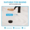 Bächlein Universal Drain Set with Overflow (Matt Black) - Brass