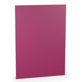 PAPERADO 25 x Craft Card DIN A4 - Amarena Ribbed Magenta Purple 220 g/m² Coloured Card - Thick Craft Paper in 29.7 x 21 cm Painting, Craft Perfect Craft Cardboard