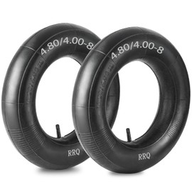 (2 Pack) RRQ 4.80/4.00-8 Tire Inner Tube with TR-13 Straight Valve Stem, 4.80/4.00-8" Heavy Duty Replacement Inner Tube for Wheelbarrows, Hand Trucks, Lawn Mowers, Carts, Trailers, Wagons and More