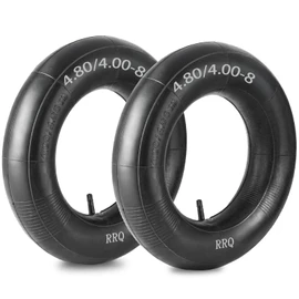 (2 Pack) RRQ 4.80/4.00-8 Tire Inner Tube with TR-13 Straight Valve Stem, 4.80/4.00-8" Heavy Duty Replacement Inner Tube for Wheelbarrows, Hand Trucks, Lawn Mowers, Carts, Trailers, Wagons and More