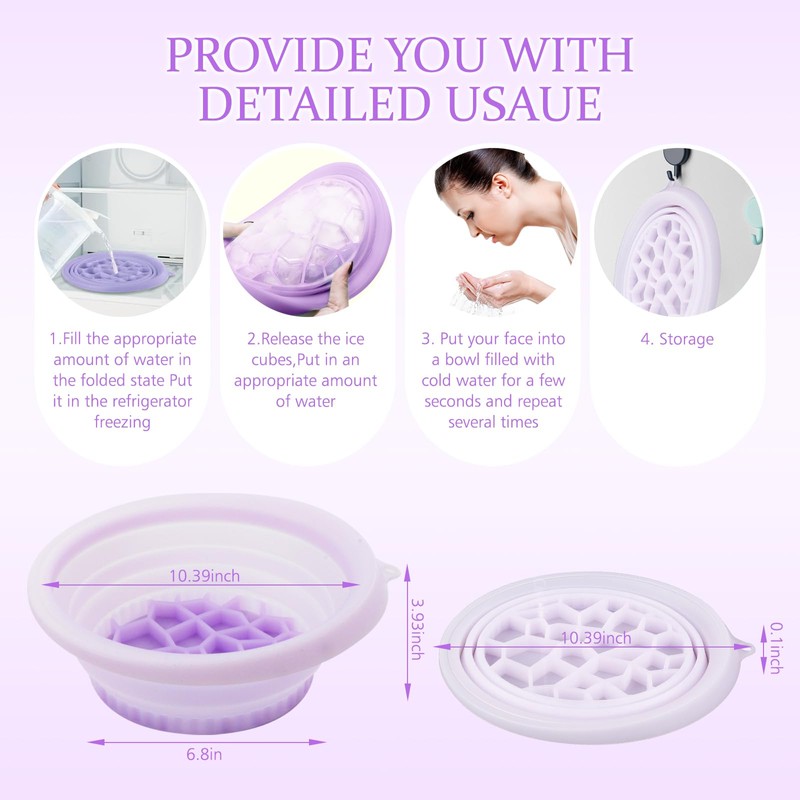 Xorim Face Bowl for Ice, Face Ice Bath Bowl, with