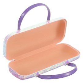 KESYOO sunglasses travel organizer glasses case with handle sunglasses holder reading glasses case sunglass hard case glasses case for women portable hard shell pu leather child