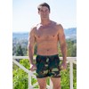 COOLTAN Men's Tan Through Swim Trunks, Camo, Size Medium