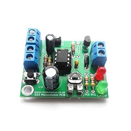 Rk Education 555 Monostable Timer Project PCB Self Build Kit