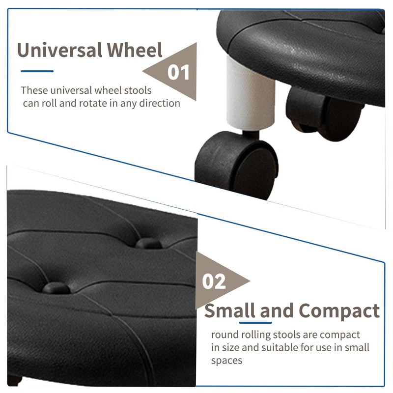 Rolling Stool, Stool with Wheels Rolling Stools Low Stool Low