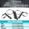 DURATECH 8-Piece Oil Filter Swivel Wrench Set, Wrenches Cover 2-3/4"