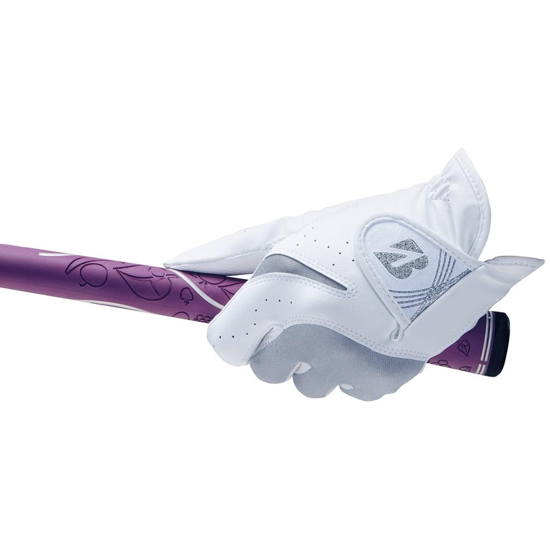 Bridgestone GL25L3WH21 Fit Lady's Golf Gloves, White, Left Hand, 8.3