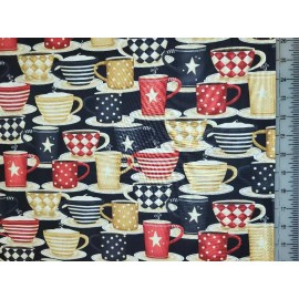Coffee Always - coffee, kitchen, quilting, dining room - sold by half yard
