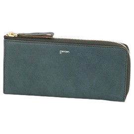 Genten Long Wallet Fresco L Zipper Long Wallet, green