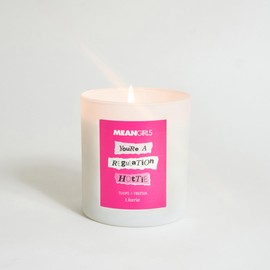 Literie Mean Girls Inspired Scented Candle: You're a Regulation Hottie - Tulips + Freesia Scented, 9oz, 50 Hour Burn, Vegan Soy & Coconut Blend Candle for Home Decor, Gift for Women & Men