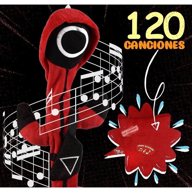 J.H. Company Juguete Bailarin Peluche Interactivo Canta Graba Baila