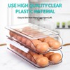 RoskDeewat Egg Holder for Fridge, Automatic Rolling Egg Container for