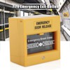 Cyrank Emergency Exit Door Release, Alarm Button Yellow Emergency Alarm