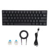 61 Key Wired Mechanical Keyboard LED Backlit Gaming Keyboard with