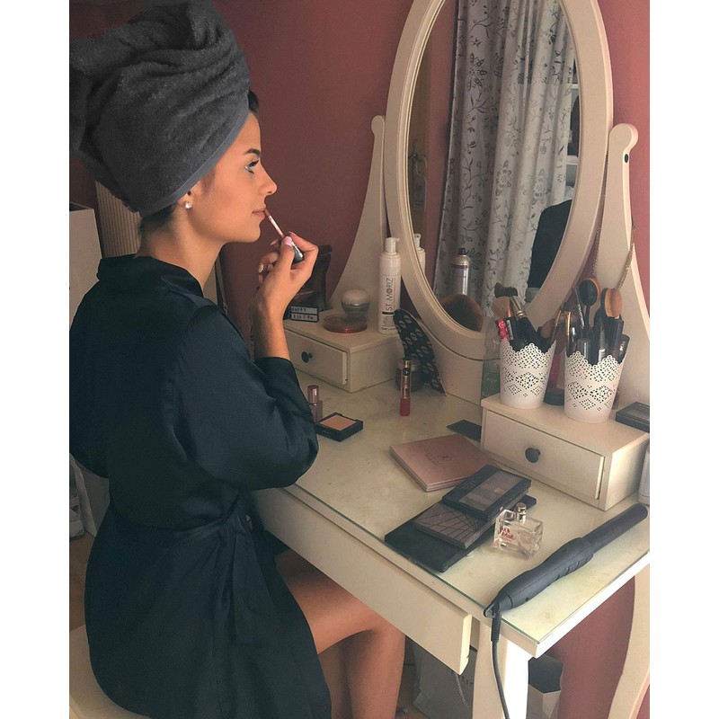 ZOLLNER Cotton Hair Turban Grey (Other Available) Button Closure