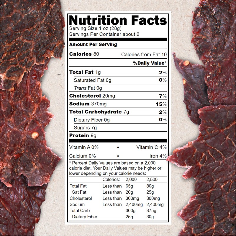 Hardtimes Handcrafted Beef Jerky - Teriyaki Flavor - 4 Pack