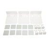 3 PCS Small Security Cameras Wall Shelf with 6 Cable
