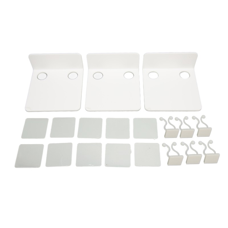 3 PCS Small Security Cameras Wall Shelf with 6 Cable