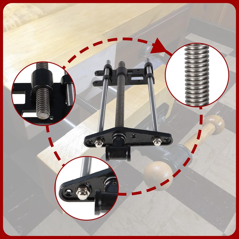 findmall 10 Inch Woodworking Front Vise Cast Iron for Making
